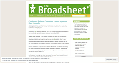 Desktop Screenshot of broadsheetonline.wordpress.com