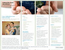 Tablet Screenshot of fundacioncaucevalladolid.wordpress.com