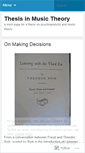 Mobile Screenshot of musictheorythesis.wordpress.com