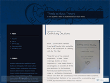 Tablet Screenshot of musictheorythesis.wordpress.com
