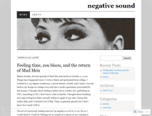 Tablet Screenshot of negativesound.wordpress.com