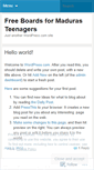 Mobile Screenshot of maduras128.wordpress.com