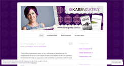 Desktop Screenshot of karengately.wordpress.com
