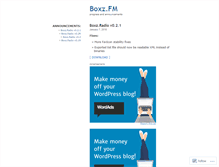 Tablet Screenshot of boxzfm.wordpress.com
