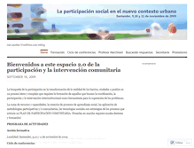 Tablet Screenshot of intervencioncomunitaria.wordpress.com