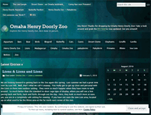 Tablet Screenshot of omahazoo.wordpress.com