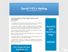 Tablet Screenshot of david1192.wordpress.com