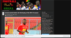 Desktop Screenshot of ghanafoot.wordpress.com