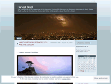 Tablet Screenshot of harvestbrazil.wordpress.com
