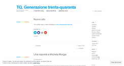 Desktop Screenshot of generazionetq.wordpress.com