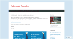 Desktop Screenshot of cadernodecabeceira.wordpress.com