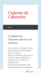 Mobile Screenshot of cadernodecabeceira.wordpress.com