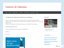 Tablet Screenshot of cadernodecabeceira.wordpress.com