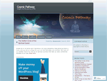 Tablet Screenshot of cosmicpathway.wordpress.com