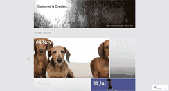 Desktop Screenshot of capturedandcreated.wordpress.com