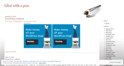 Desktop Screenshot of idiotwithapen.wordpress.com