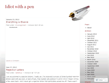 Tablet Screenshot of idiotwithapen.wordpress.com