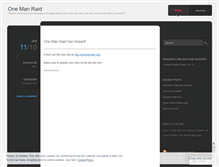 Tablet Screenshot of onemanraid.wordpress.com