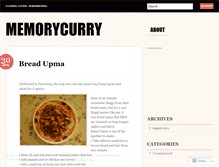 Tablet Screenshot of memorycurry.wordpress.com