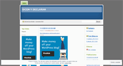 Desktop Screenshot of dicenydeclaran.wordpress.com