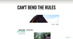 Desktop Screenshot of cantbendtherules.wordpress.com