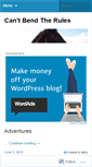 Mobile Screenshot of cantbendtherules.wordpress.com