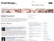 Tablet Screenshot of aintbaroque.wordpress.com