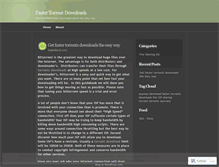 Tablet Screenshot of fastertorrentdownloads.wordpress.com