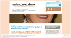 Desktop Screenshot of mariantoniettaferro.wordpress.com