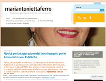 Tablet Screenshot of mariantoniettaferro.wordpress.com