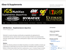 Tablet Screenshot of igsnutrition.wordpress.com