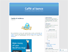 Tablet Screenshot of caffealbanco.wordpress.com