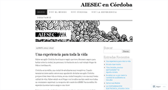 Desktop Screenshot of aieseccordoba.wordpress.com