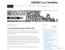 Tablet Screenshot of aieseccordoba.wordpress.com