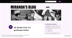 Desktop Screenshot of mirannnda.wordpress.com