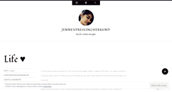 Desktop Screenshot of jennexpressinghermind.wordpress.com