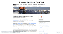 Desktop Screenshot of greenworkforce.wordpress.com