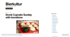 Desktop Screenshot of bierkultur.wordpress.com