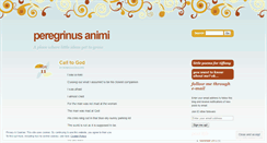 Desktop Screenshot of peregrinusanimi.wordpress.com