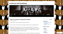 Desktop Screenshot of corduroysandhouseboys.wordpress.com