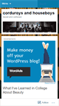 Mobile Screenshot of corduroysandhouseboys.wordpress.com