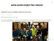 Tablet Screenshot of alpineascentstrek.wordpress.com