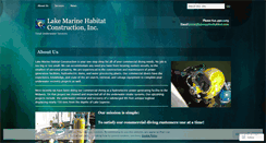 Desktop Screenshot of lakemarinehabitat.wordpress.com