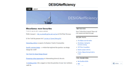 Desktop Screenshot of designefficiency.wordpress.com