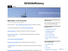 Tablet Screenshot of designefficiency.wordpress.com