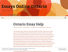 Tablet Screenshot of essayontario.wordpress.com