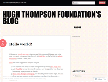 Tablet Screenshot of hughthompsonfoundation.wordpress.com