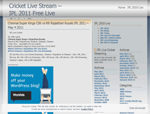 Tablet Screenshot of elivecricketstream.wordpress.com