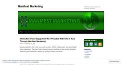 Desktop Screenshot of manifestmarketing.wordpress.com