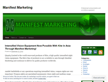 Tablet Screenshot of manifestmarketing.wordpress.com